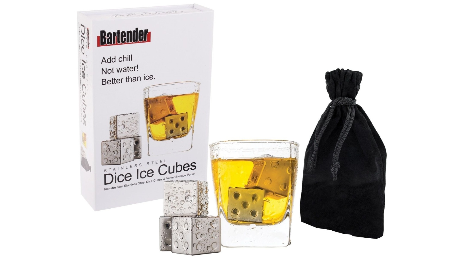 Avanti Stainless Steel Whiskey Dice Ice Cubes Harvey Norman