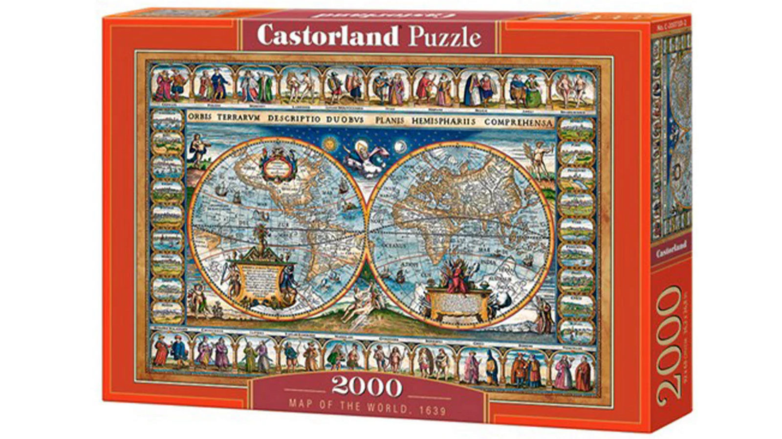 Castorland 2000 Pieces Classic Puzzle - World Map 1639