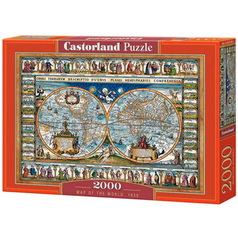 Castorland 2000 Pieces Classic Puzzle - World Map 1639