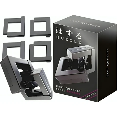 Hanayama L6 Cast Huzzle Brain Teaser Puzzle - Quartet