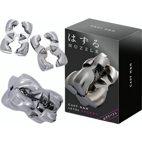 Hanayama L5 Cast Huzzle Brain Teaser Puzzle - H and H