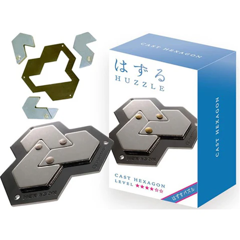 Hanayama L4 Cast Huzzle Brain Teaser Puzzle - Hexagon