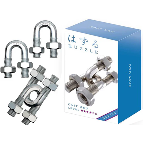 Hanayama L4 Cast Huzzle Brain Teaser Puzzle - U & U
