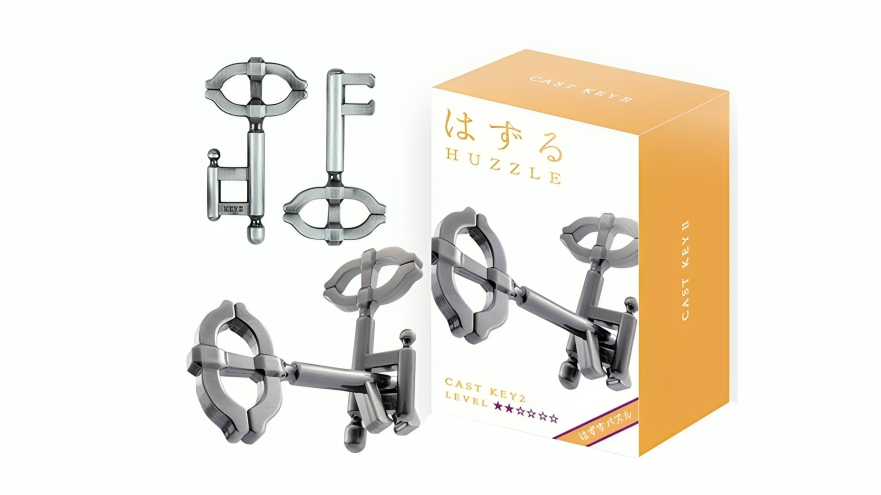 Hanayama L2 Cast Huzzle Brain Teaser Puzzle - Key II