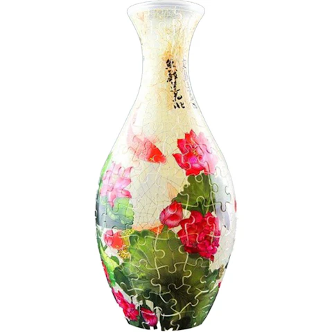 Pintoo Carp with Lotus 160-Piece 3D Vase Jigsaw Puzzle