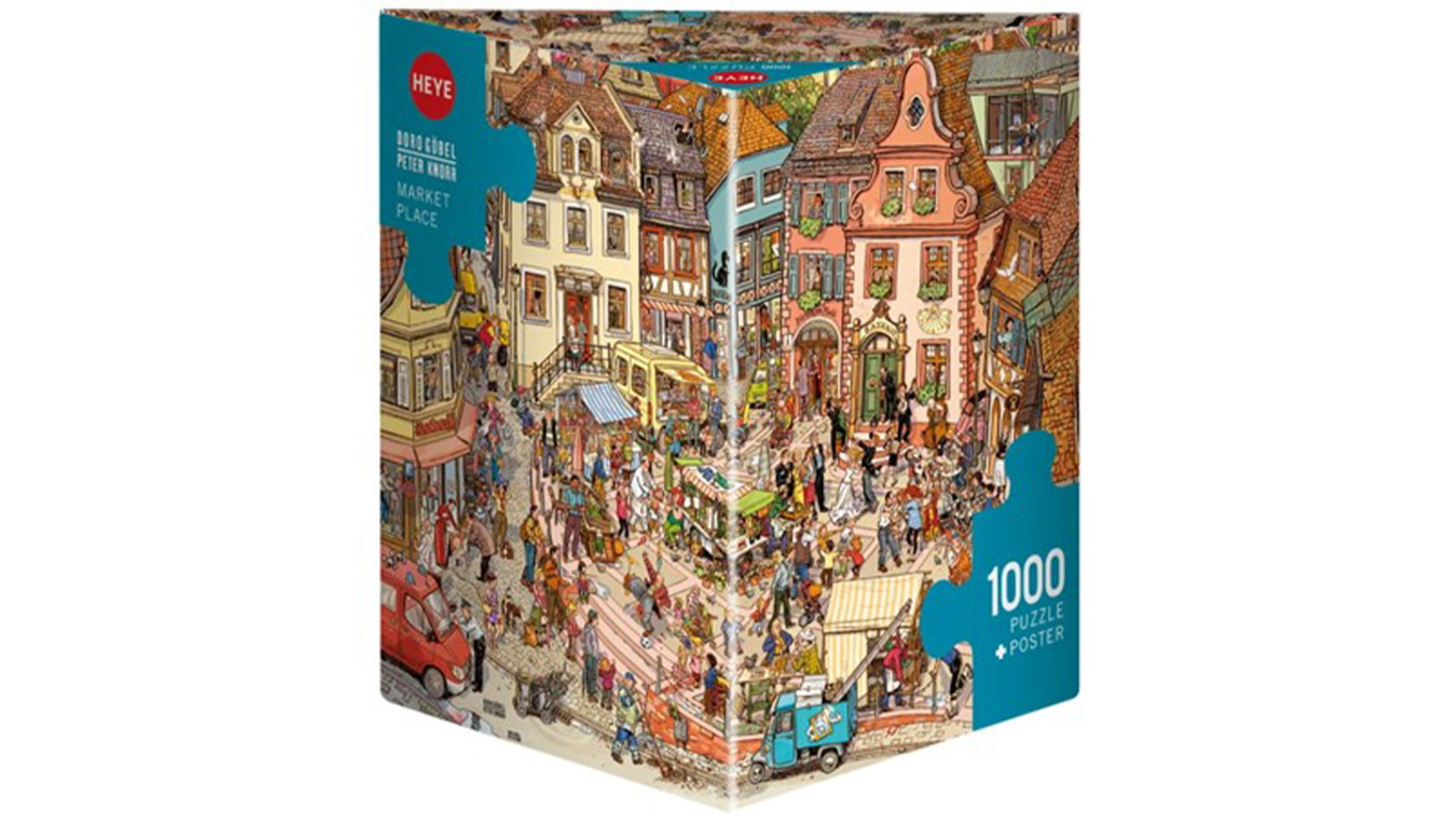 Heye Marketplace 1000-Piece Triangular Jigsaw Puzzle