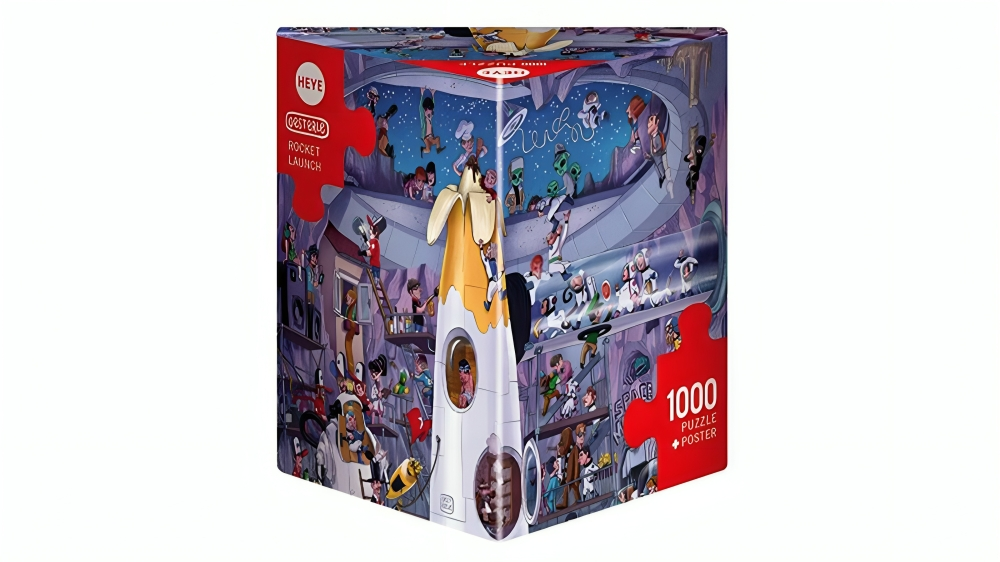 Heye 1000 Piece Triangular Jigsaw Puzzle - Rocket Launch