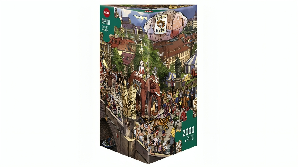 Heye 2000 Piece Gobel Triangular Jigsaw Puzzle - Street Parade