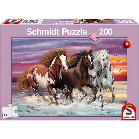 Schmidt Spiele 200 Piece Jigsaw Puzzle - Wild Horses