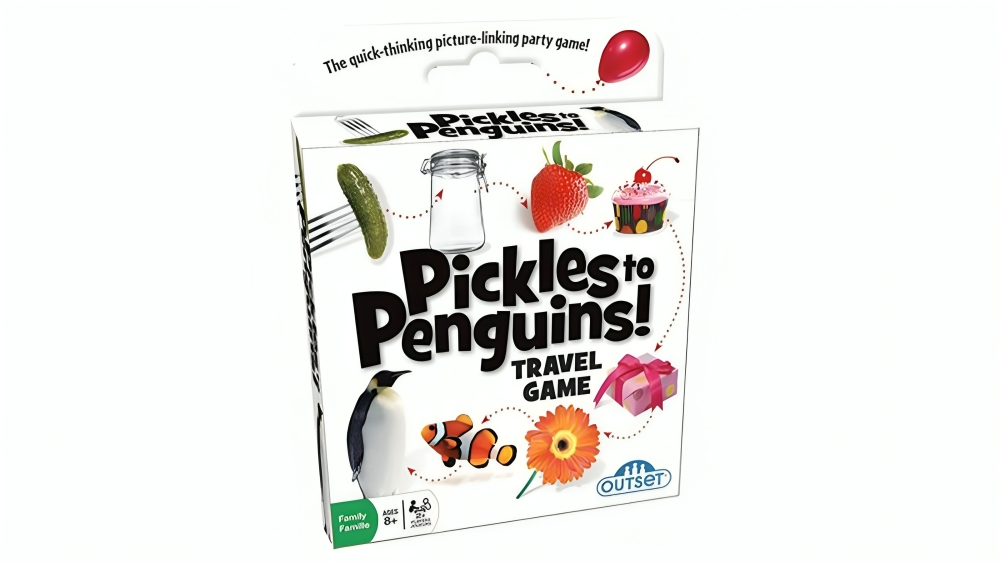 Outset Media Pickles to Penguins Card Game - Travel Edition