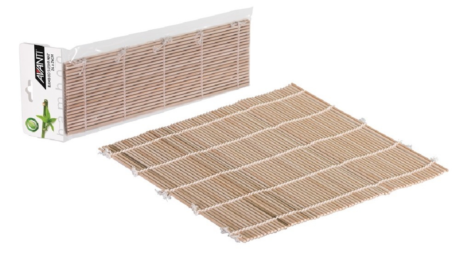 Avanti Set of 2 Bamboo Sushi Rolling Mat - 24cm x 24cm