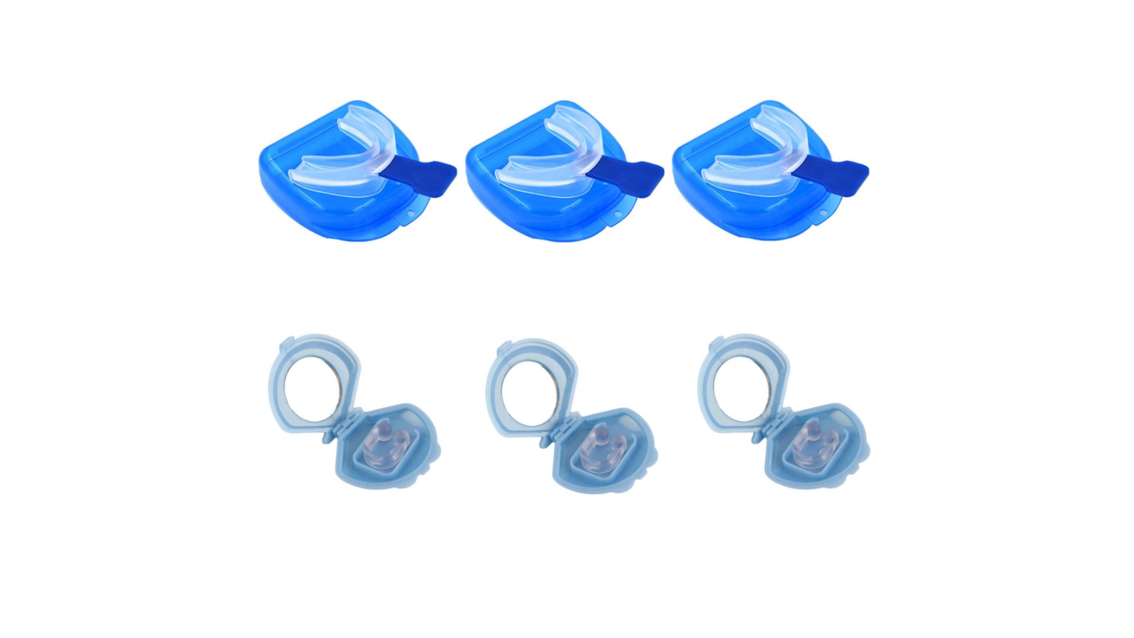 Social Hike 3 Piece Anti-Snoring Mouthguard and Nose Clip