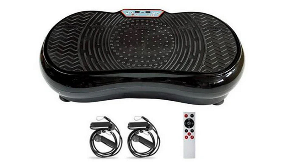 Eilison Fitness Exercise Vibration Platform Machine Whole Body Gym Plate - Black