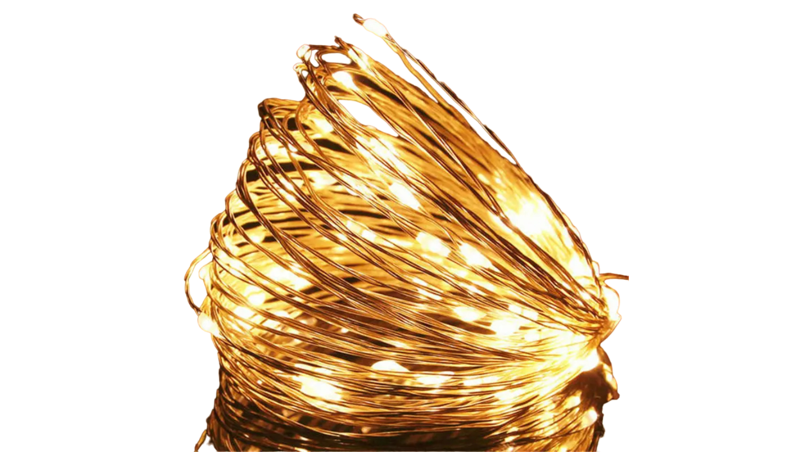 NNETM Twinkling Tidings Copper Wire LED String Lights for Christmas