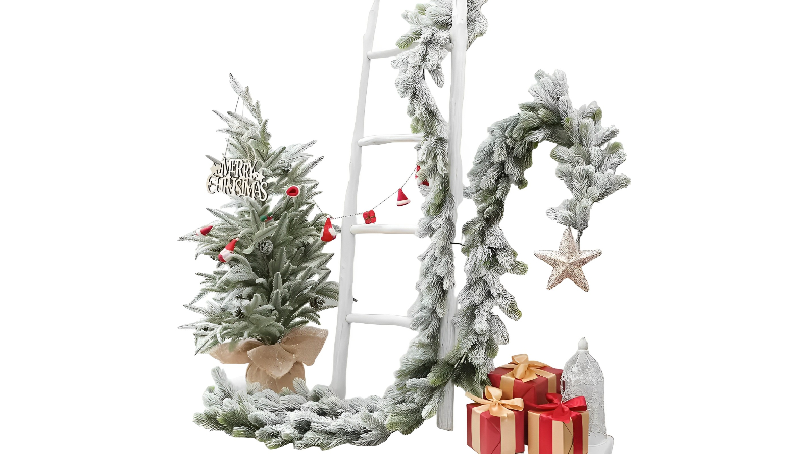 TM Winter Wonderland Snow Flocked Artificial Christmas Tree