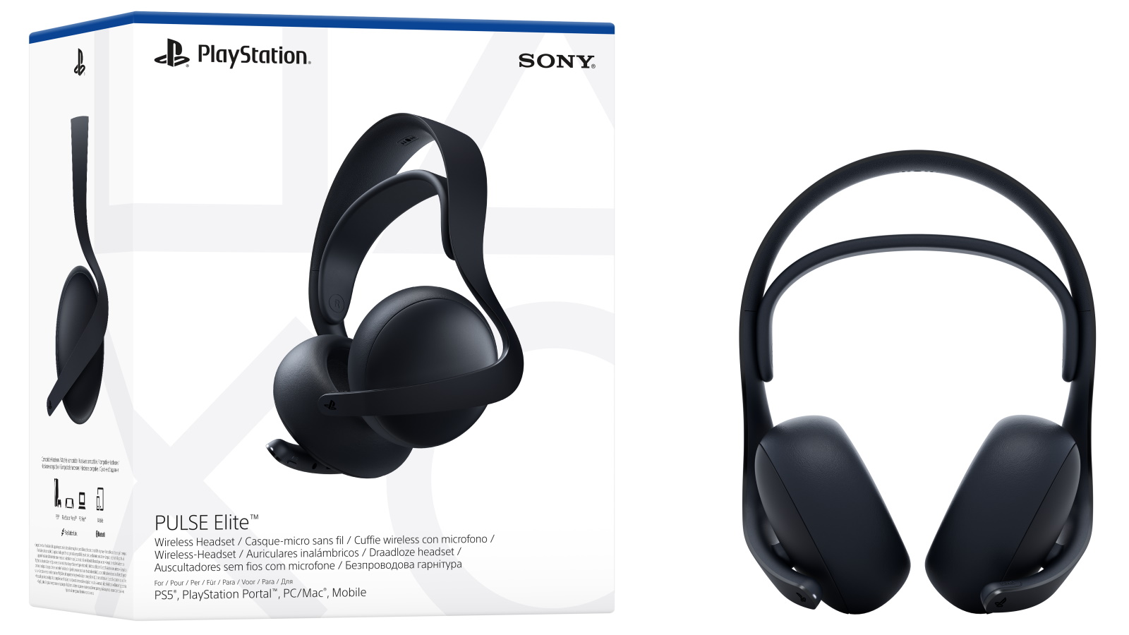PlayStation PULSE Elite Wireless Headset Midnight Black Harvey