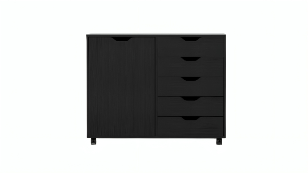 Artiss 5-Drawer Mobile Filing Cabinet with Door