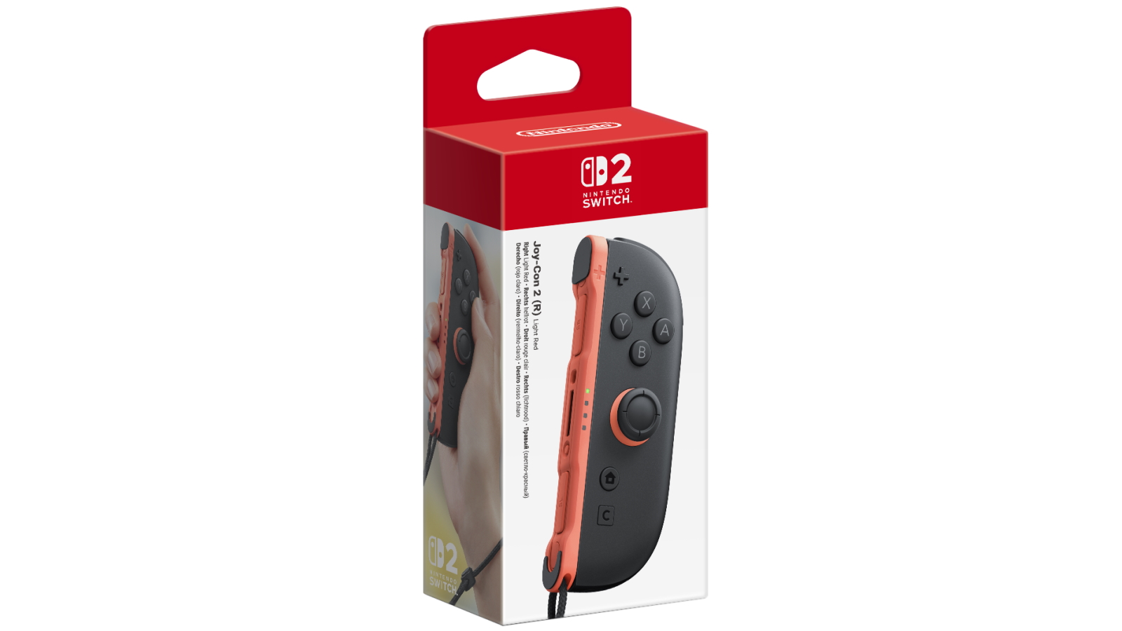 Nintendo Switch Right Joy-Con 2 Controller - Light Red Nintendo Switch Right Joy-Con 2 Controller - Light Red