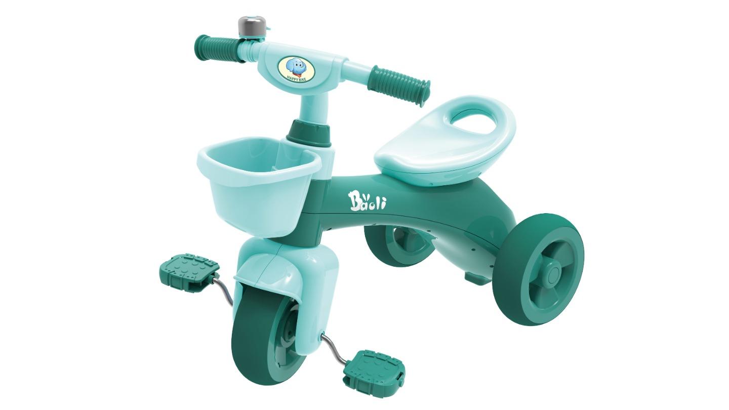 Gem Toys Green Tricycle Kids Ride on - 57.5 x 33.5 x 57.5 cm