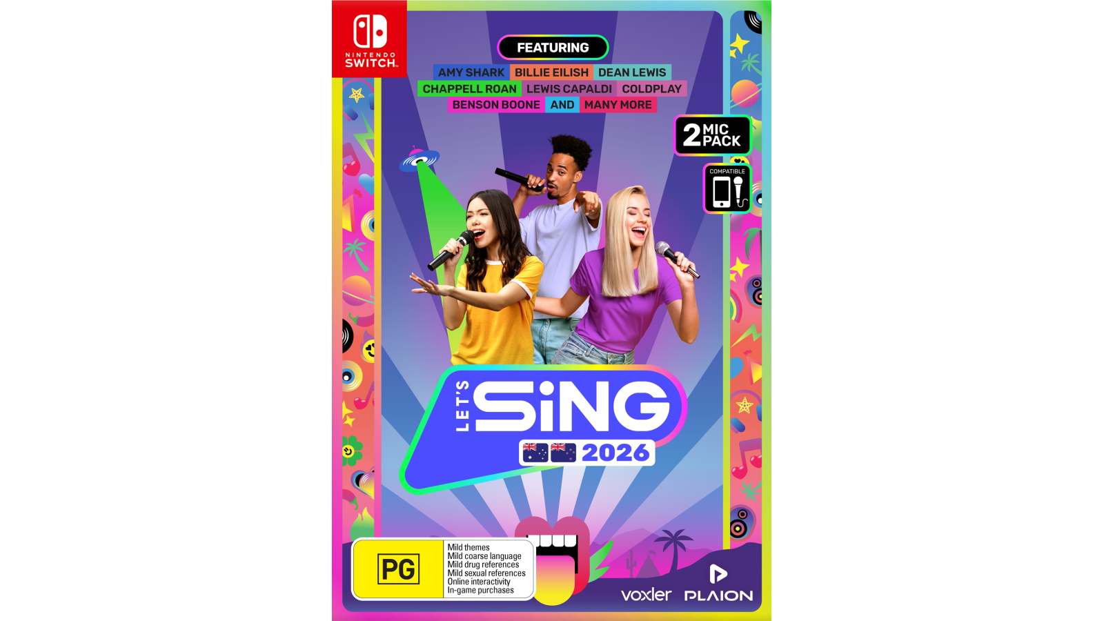 Let's Sing 2026 2-Microphone Bundle - Nintendo Switch