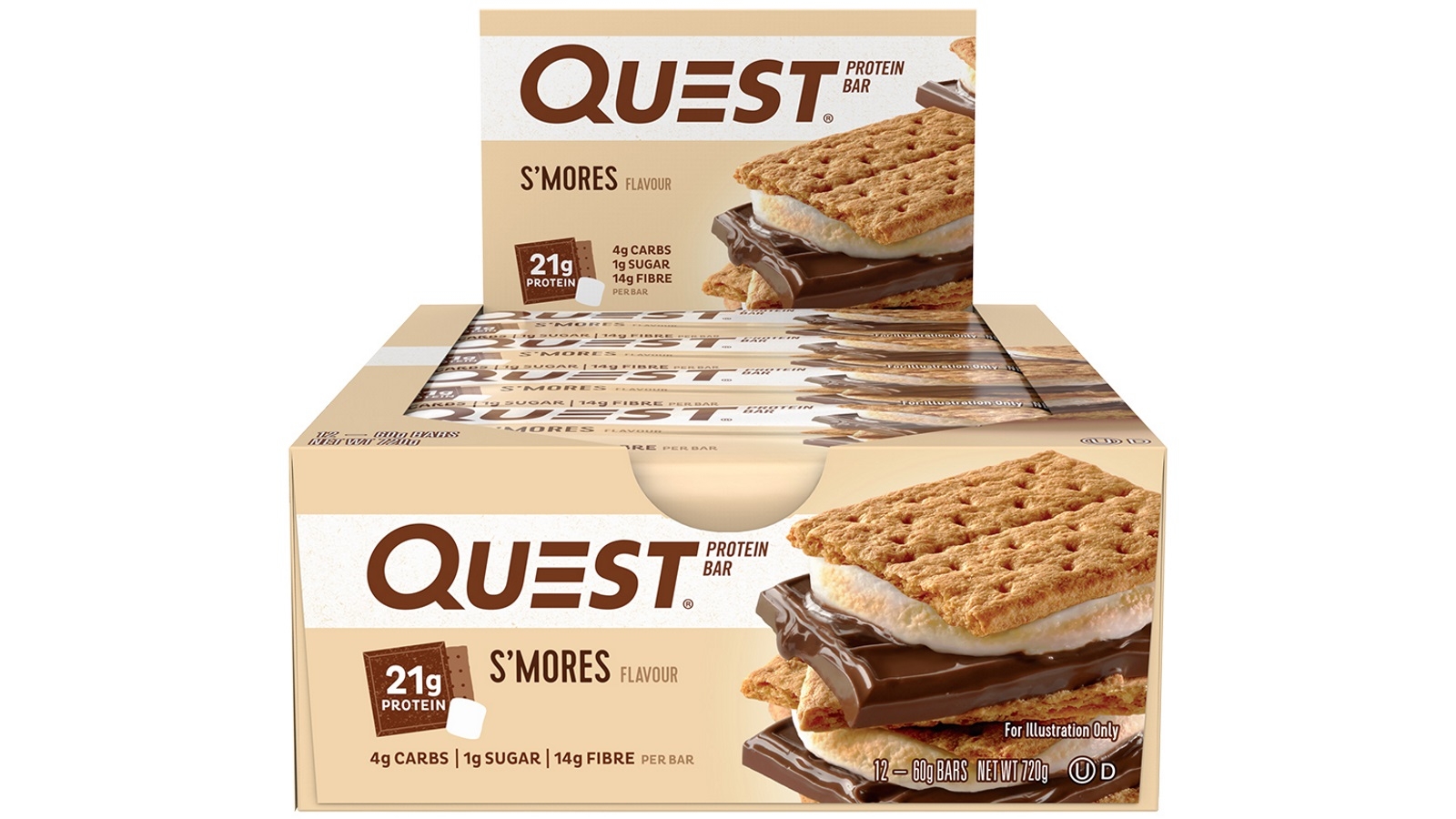 Quest 12-Piece 60g Protein Bar - S'mores