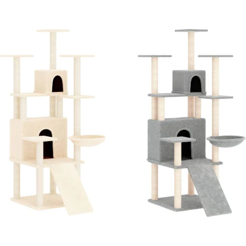 vidaXL 154cm Cat Tree with Sisal Scratching