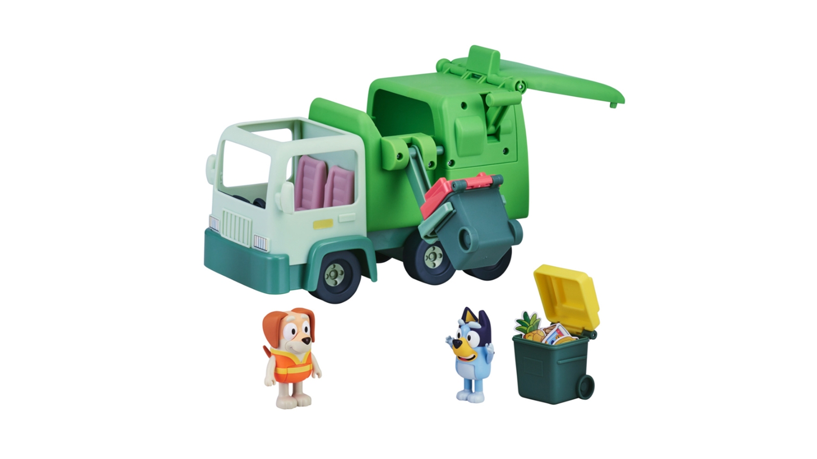 Bluey Garbage Truck Kids Toy 3y+ - Green