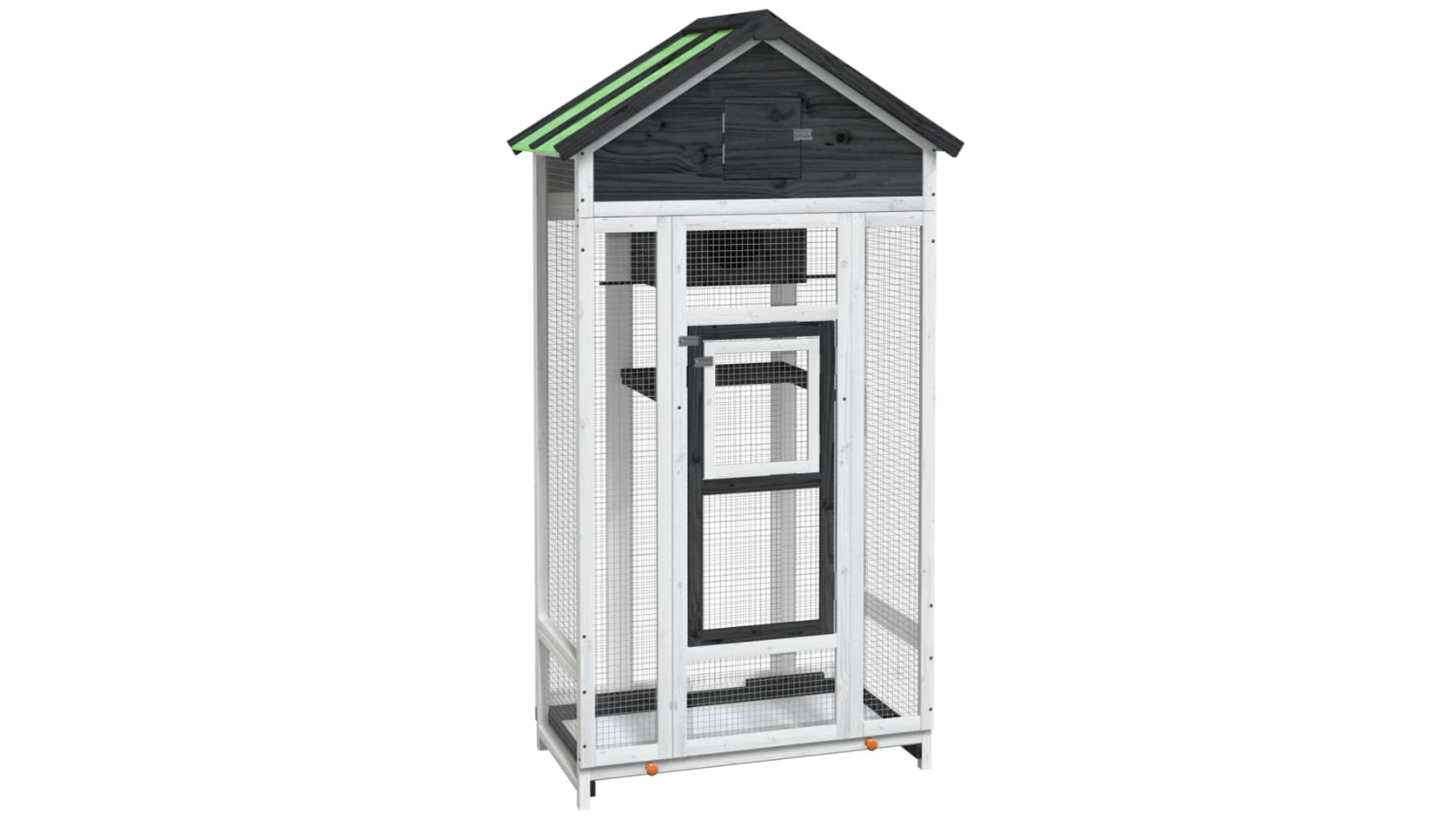 vidaXL Grey Solid Pine Wood Bird House - 91.5 x 53 x 170cm