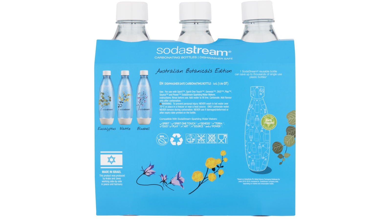 SodaStream Fuse Triple Pack 1L Australian Botanicals Edition