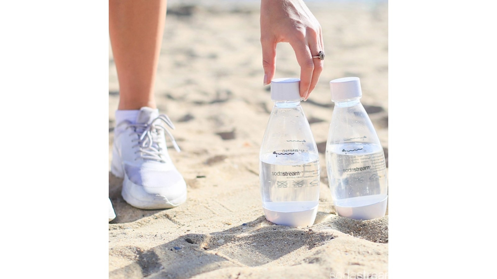 SodaStream 500ml Dishwasher Safe Fuse Twin Pack Bottles White