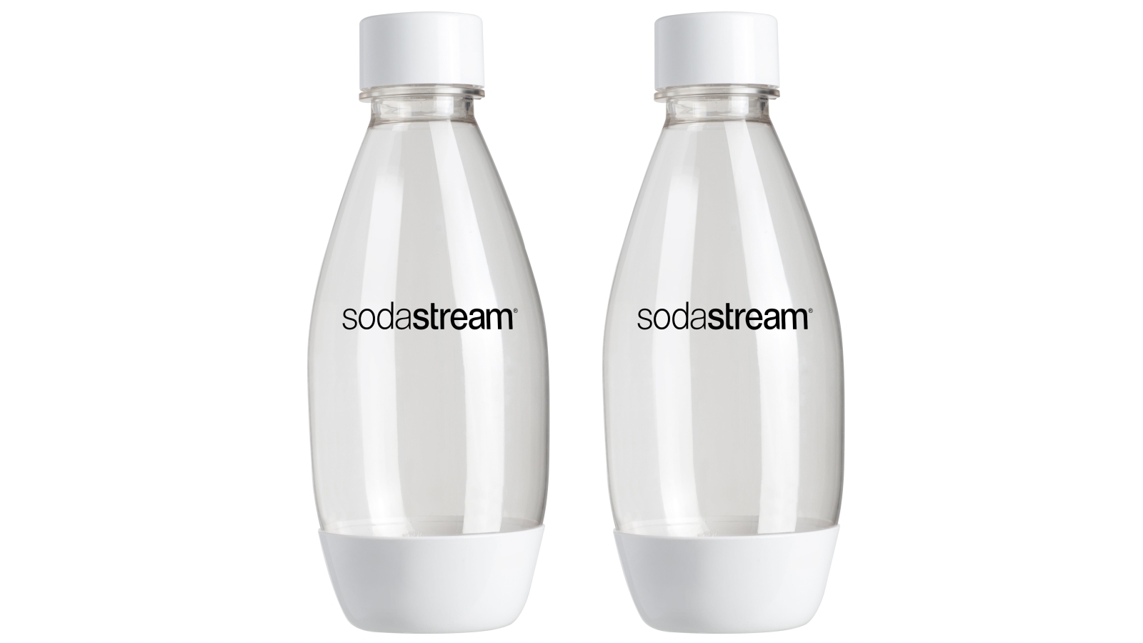 SodaStream 500ml Dishwasher Safe Fuse Twin Pack Bottles White