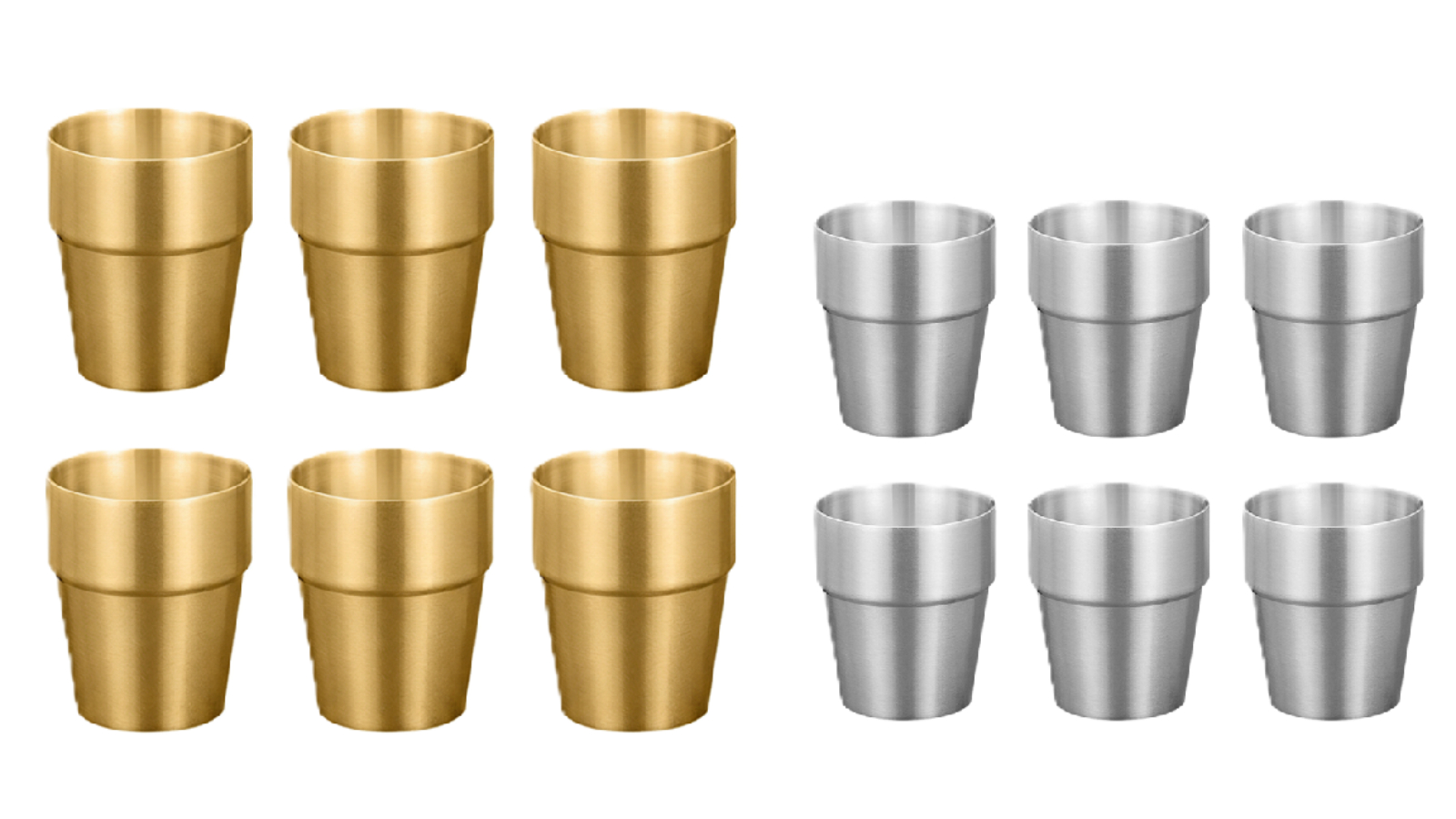 Soga Set of 6 175ml Stainless Steel Durable Drinking Tumbler