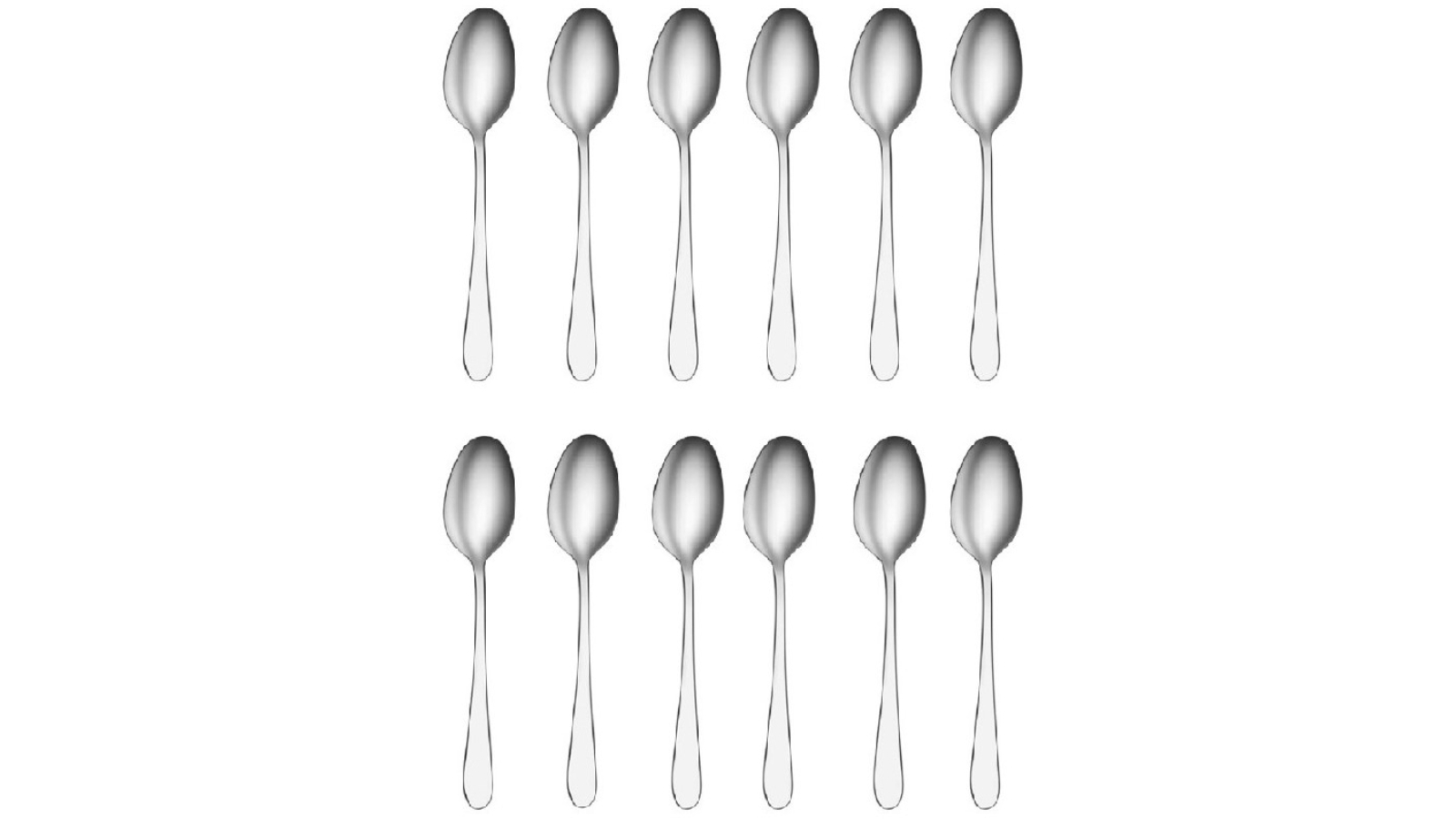 Tablekraft Luxor Stainless Steel Dessert Spoons - Set of 12 