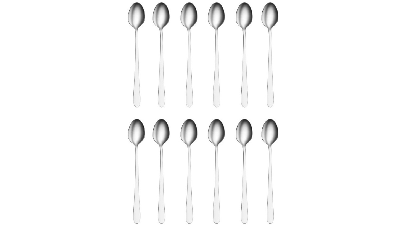 Tablekraft Luxor Stainless Steel Soda Spoons - Set of 12
