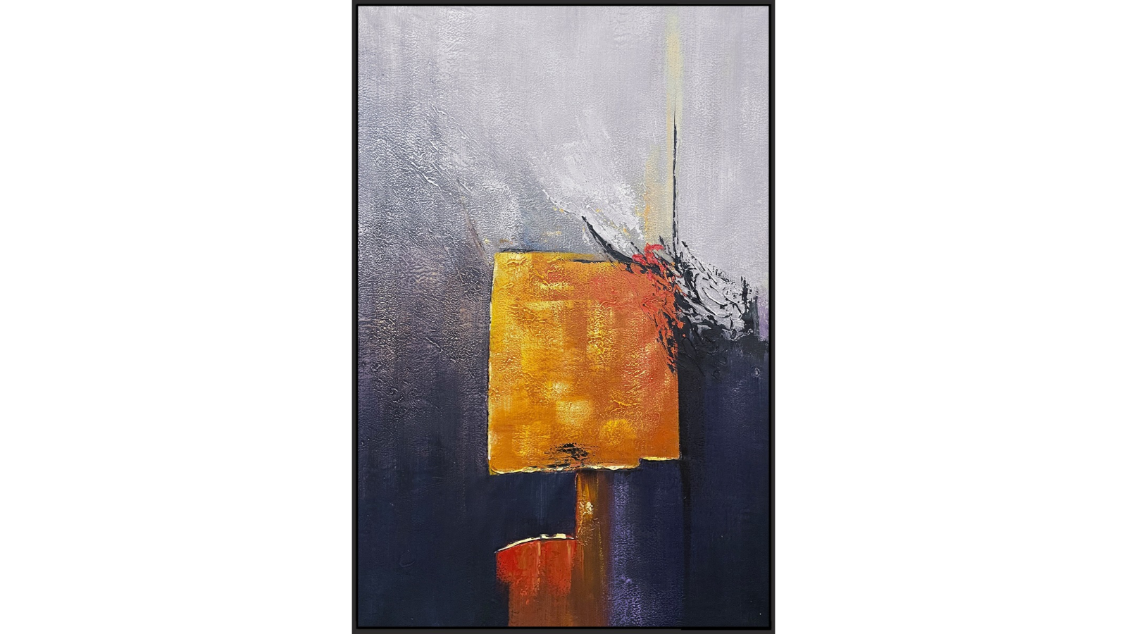 All 4 Kids 010 Modern Abstract Oil Hand Painted Wall Art with Frame - 80 x 120cm