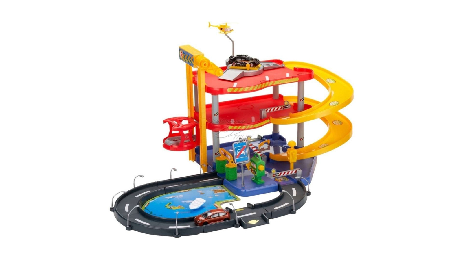Bburago Street Fire Parking Playset
