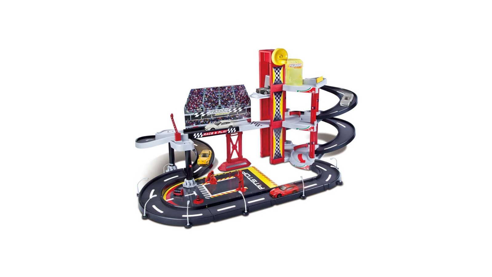 Bburago 1:43 Ferrari R&P Racing Garage Set