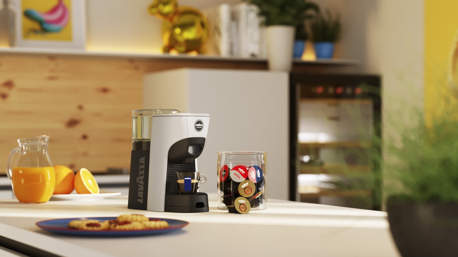Lavazza Tiny Eco A Modo Mio Capsule Coffee Machine White Harvey Norman