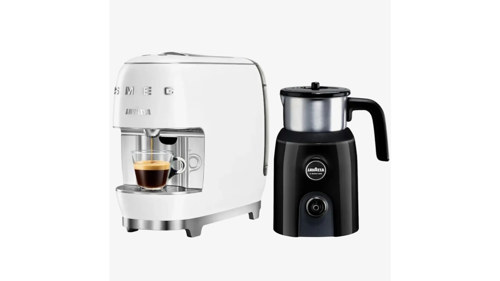 Lavazza A Modo Mio Smeg and Milk Up - White