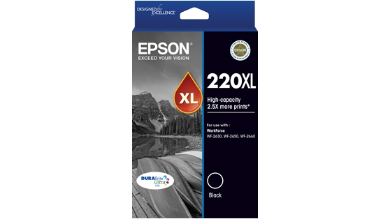 Epson 220XL DURABrite Ultra High Capacity Ink Cartridge - Black
