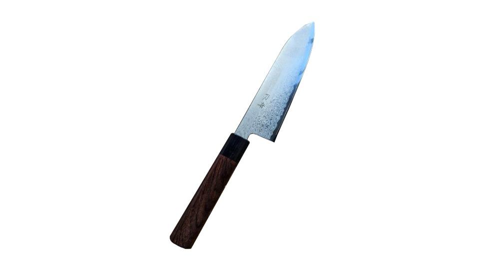 Toshu Giken Damascus 65-Layer Rosewood Japanese Santoku - 18cm