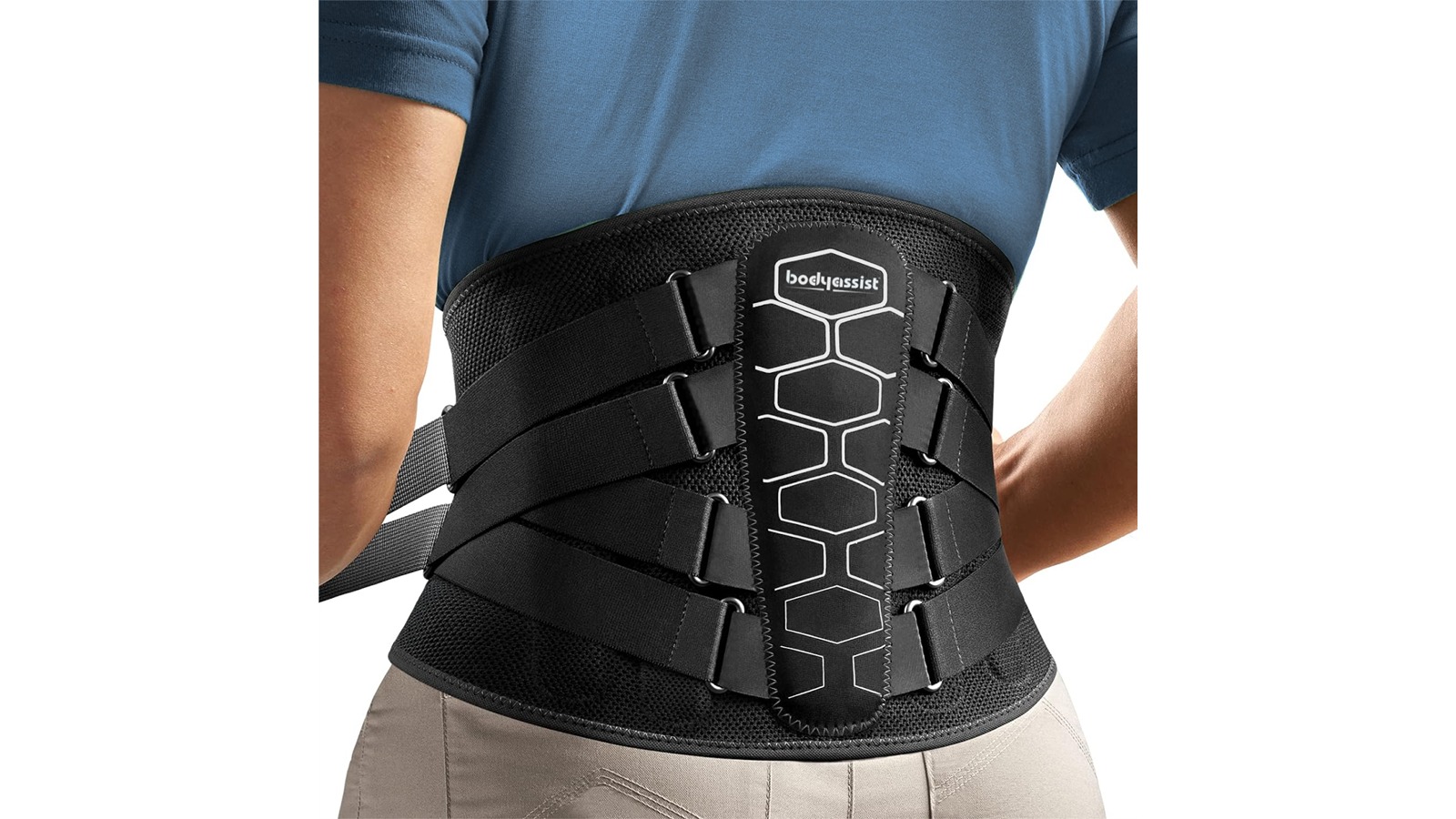 Bodyassist Contoured 3D Bionic Quad Strap Back Brace - Small