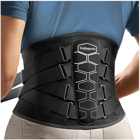Bodyassist Contoured 3D Bionic Quad Strap Back Brace - Small