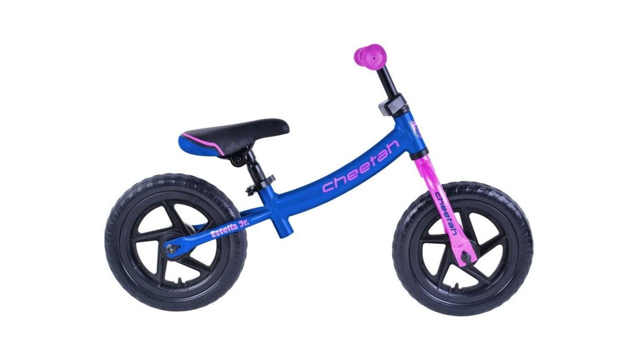 Cheetah 12inch Kids Estella Girls Jr Balance Bike - Navy Blue/Pink