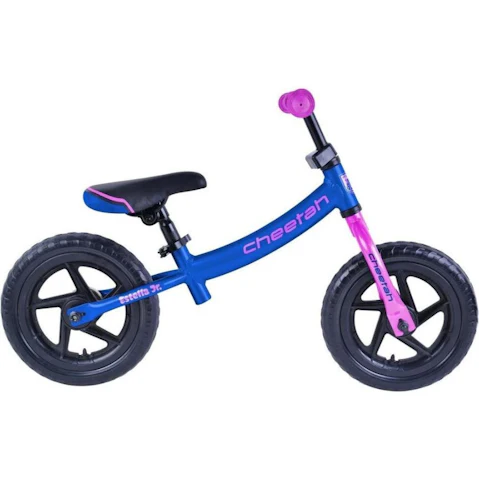 Cheetah 12inch Kids Estella Girls Jr Balance Bike - Navy Blue/Pink