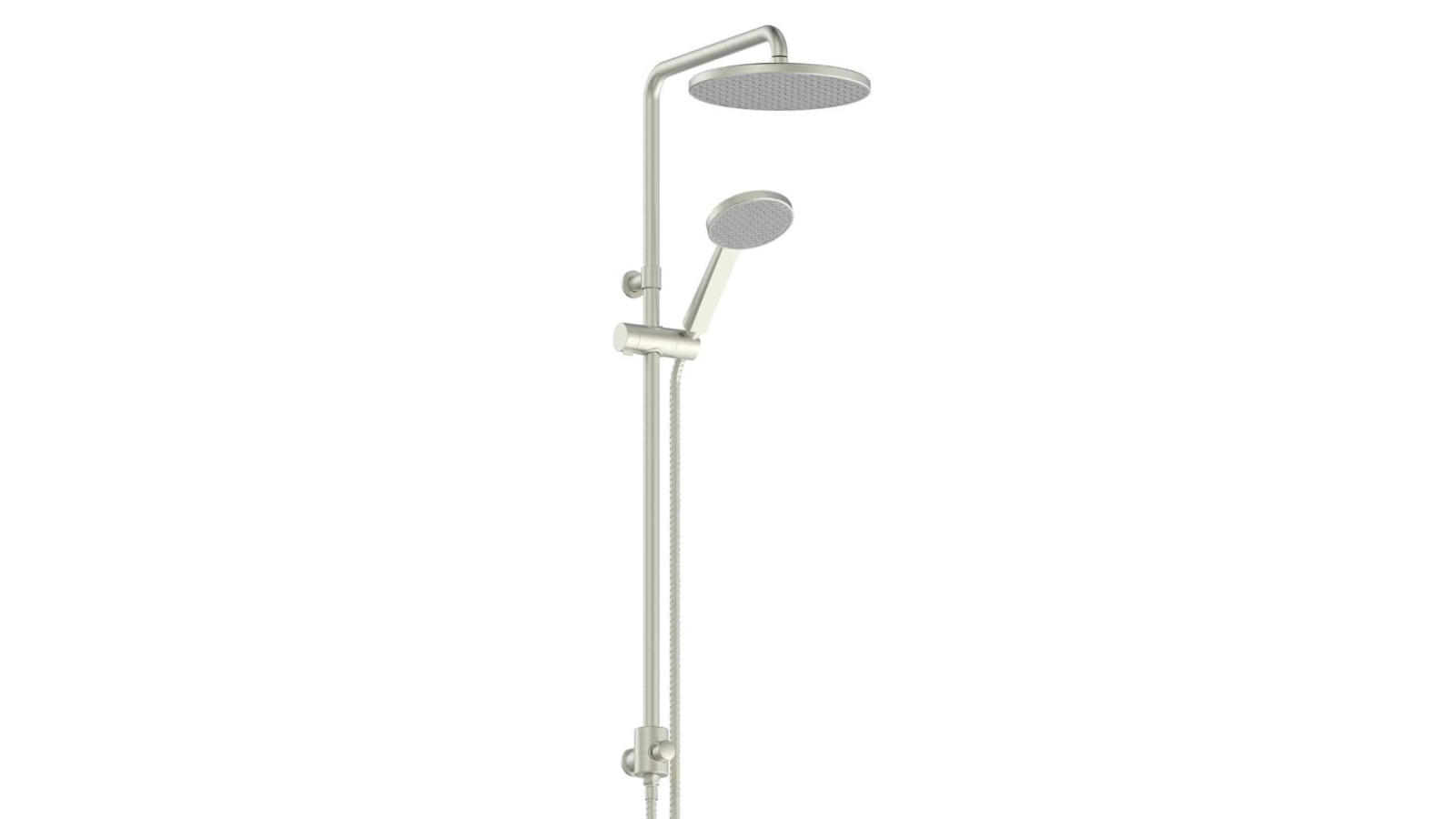 Greens Glide RainBoost Twin Rail Shower - Brushed Nickel 