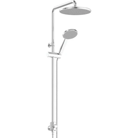 Greens Glide RainBoost Twin Rail Shower - Chrome
