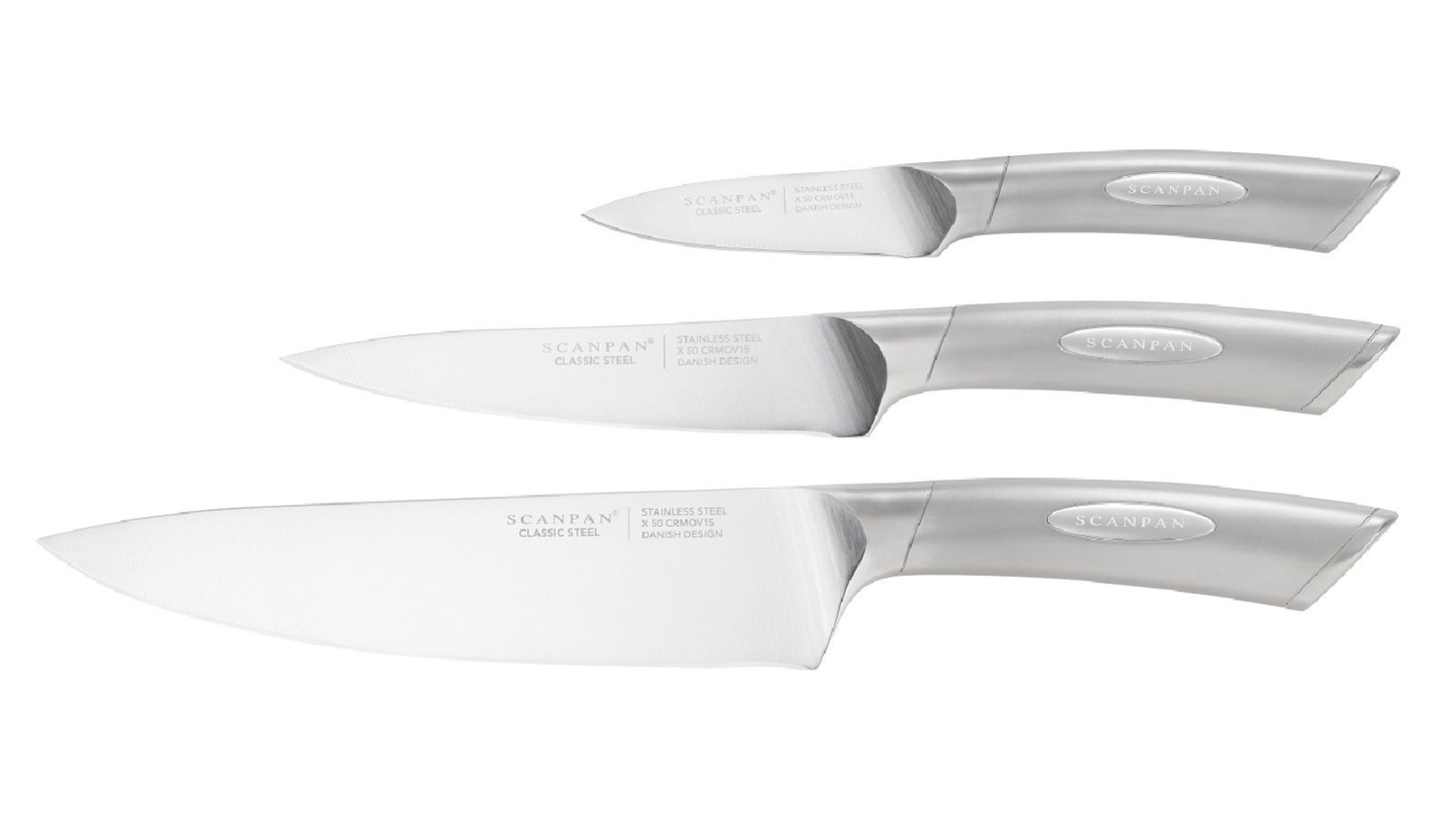 Scanpan Steel Chef's Knife Set - 3 Piece