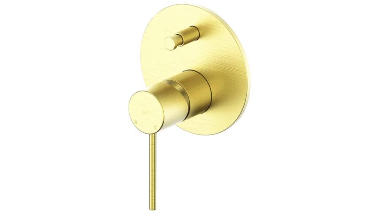 Greens Gisele Shower/Bath Diverter Mixer - Brushed Brass