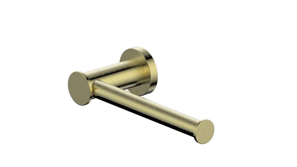 Greens Reason Toilet Roll Holder - Brushed Brass